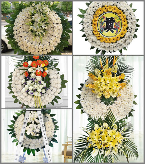 江西赣州定南县天九镇天花村花圈速递